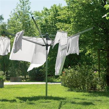 TOPSPINNER ROTARY FOUR ARM CLOTHES LINE 60M WITH GROUND