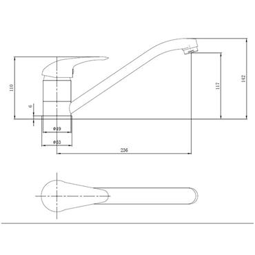 BARRA / OMEGA MONO SINK MIXER