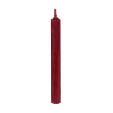 DINNER CANDLE DARK RED H18CM