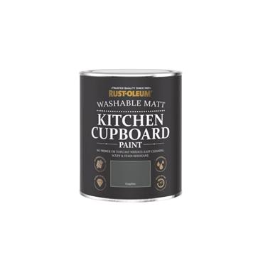 RUSTOLEUM KITCHEN CUPBOARD PAINT GRAPHITE 750ML