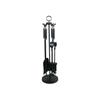 CASTLE LIVING COLUMN 5 PIECE COMPANION SET BLACK&NICKEL