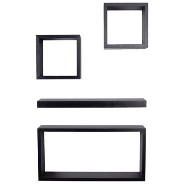 4 Piece Hudson Shelf Kit MATT BLACK