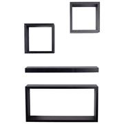 4 Piece Hudson Shelf Kit MATT BLACK