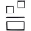 4 Piece Hudson Shelf Kit MATT BLACK