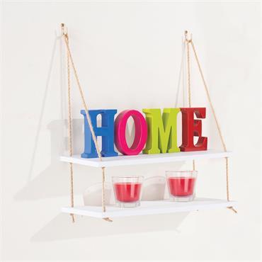 THAMES DOUBLE  ROPE SHELF WHITE