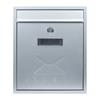 CONTEMPORARY POST BOX SILVER