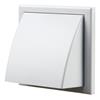 4``EXTERIOR COWLED WALL VENT    WHITE