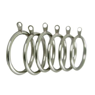 CLASSIC SILVER CURTAIN POLE RINGS