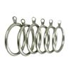 CLASSIC SILVER CURTAIN POLE RINGS