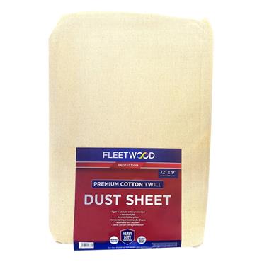 PREMIUM COTTON DUST SHEET HEAVY  12ft X  9ft