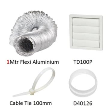 4' x 1mtr    COOKER HOOD KIT
