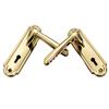 ENNELL BRASS HANDLE ON PLATE LOCKSET