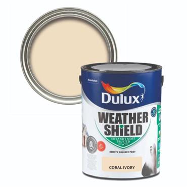 DULUX WEATHERSHIELD CORAL IVORY 5L