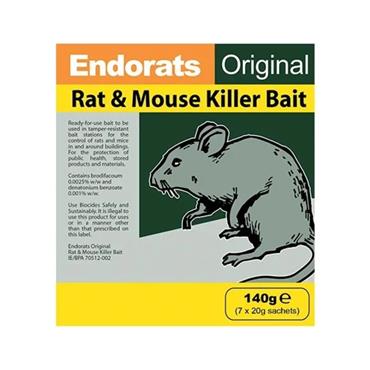 ENDORATS ORIGINAL RAT AND MOUSE KILLER BAIT 140G