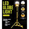 30WATT LED GLOBE LIGHT TRIPOD 110V 360 2600LM 5MT CABLE