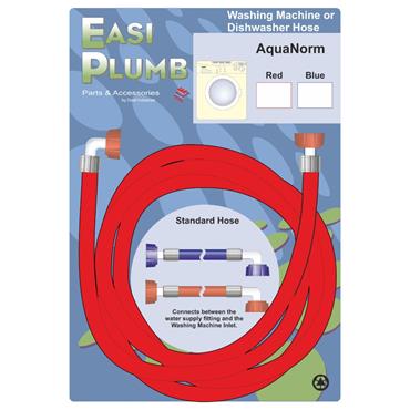 EASI PLUMB RED WASHING MACHINE INLET HOSE 1.5M