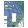 EASI PLUMB 40MM WHITE WASTE STRAIGHT COUPLING