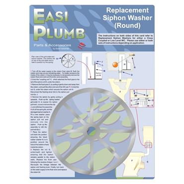 EASI PLUMB SIPHON WASHER 5'' ROUND