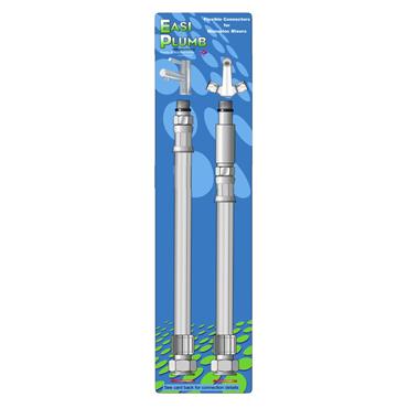 EASI PLUMB 12MM FLEXIBLE TAP TAILS PAIR FEMALE