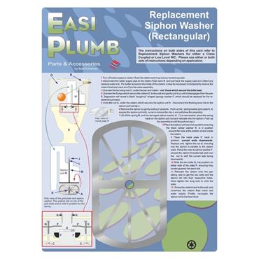 EASI PLUMB SIPHON WASHER RECTANGULAR
