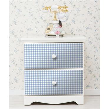 DC FIX SELF ADHESIVE 2MX45CM VICHY BLUE GINGHAM