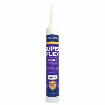 380ML FLEETWOOD SUPER FLEXIBLE CAULK WHITE