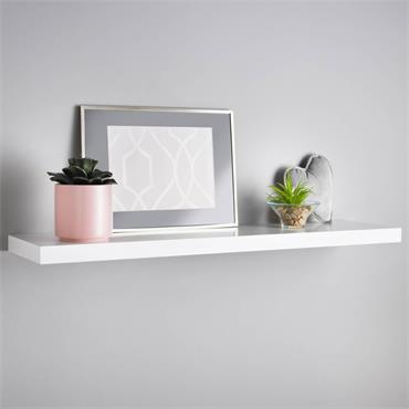 FLOATING SHELF WHITE 118cm