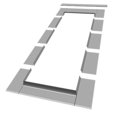 FAKRO ELV 05 SLATE FLASHING 78 X 98