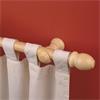 Natural Wood 10Ft Curtain Pole