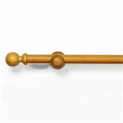 ANTIQUE PINE WOOD 8FT CURTAIN POLE