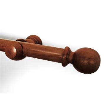 Oak Wood 4Ft Curtain Pole