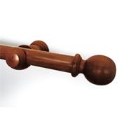 Oak Wood 4Ft Curtain Pole