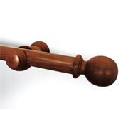 OAK WOOD 8FT CURTAIN POLE