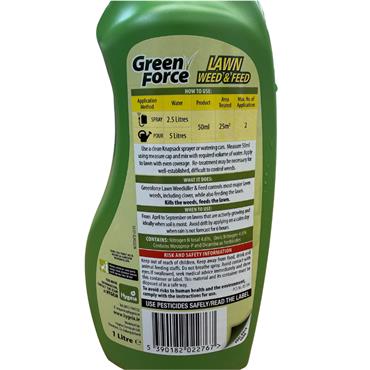 GREEN FORCE LAWN WEED AND FEED CONCENTRATE 1LTR 