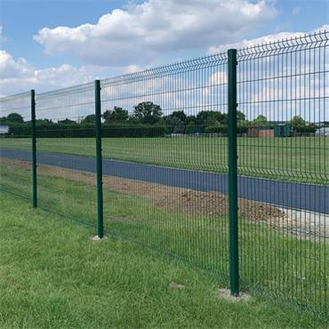 GALV FENCE POST 125HX50MMX50MM RAL 6005 GREEN