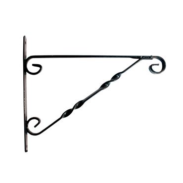 BLOSSOM HANGING BASKET BRACKET BLACK 12'