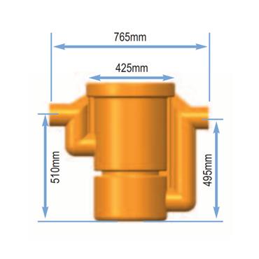 GREASE TRAP BASE ONLY (JFC) (cover extra)