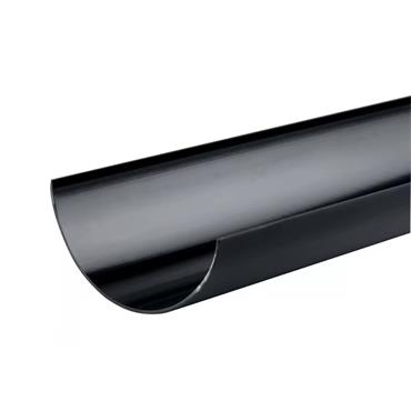 ROUNDLINE BLACK  GUTTER 4.5``  4M LENGTH