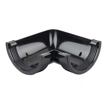 ROUNDLINE BLACK  GUTTER ANGLE 4.5`` 90 degree