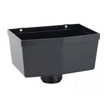 ROUNDLINE BLACK  HOPPER HEAD C/W SPIGOT