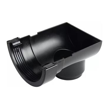 ROUNDLINE BLACK  STOPEND OUTLET 112MM