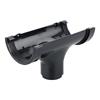 ROUNDLINE BLACK GUTTER RUNNING OUTLET 112MM