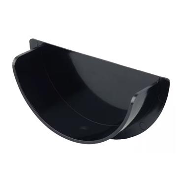 ROUNDLINE BLACK  GUTTER STOP END (INTERNAL)