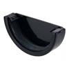 ROUNDLINE BLACK  GUTTER STOP END (EXTERNAL)