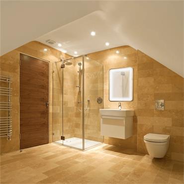 TEMA PALERMO GOLD RECTANGLE LED MIRROR