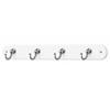 HARCOURT 4 HOOK KEY HANGER WHITE BOARD