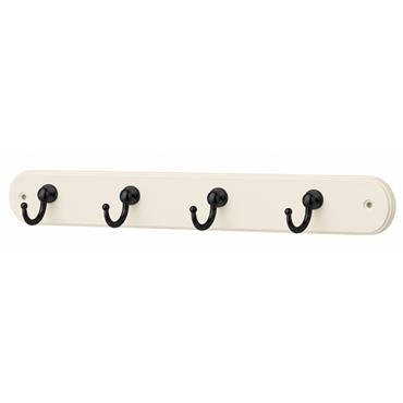 HARCOURT 4 HOOK KEY HANGER CREAM BOARD