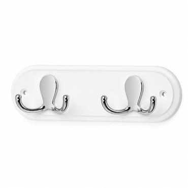 HARCOURT 2 DOUBLE ROBE HOOKS ON BOARD