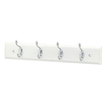 HARCOURT PROFILE 4 HOOKBOARD WHITE CHROME HOOKS