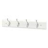 HARCOURT PROFILE 4 HOOKBOARD WHITE CHROME HOOKS